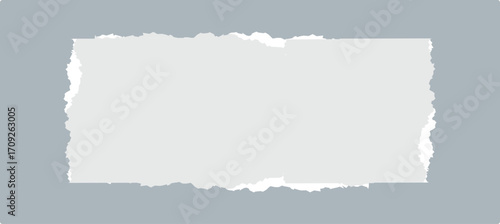 realistic torn paper pieces with jagged edges and masking tape vector eps 10