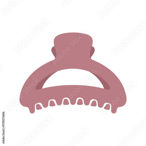 Modern matte claw clip elegant hair accessory for stylish women vector