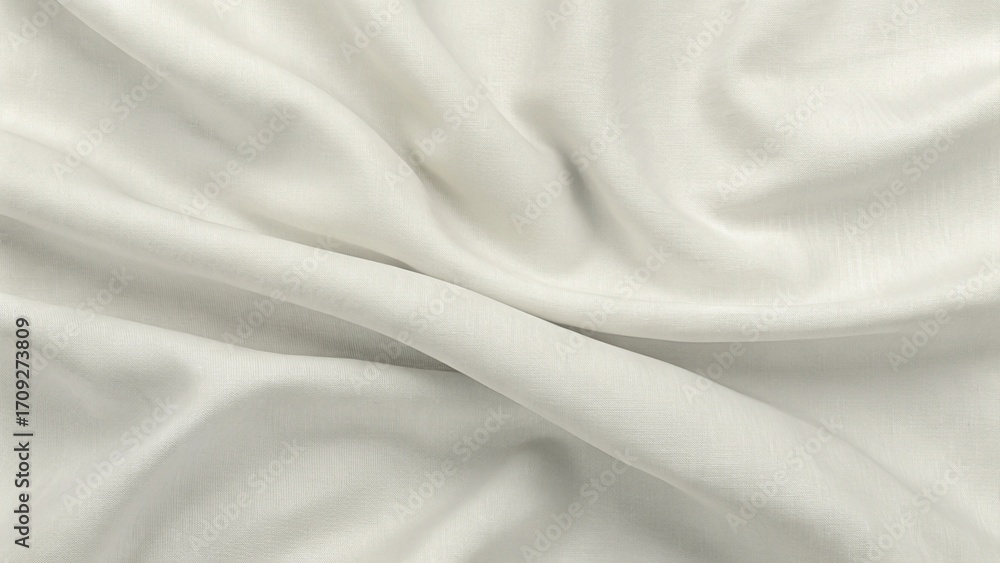 Obraz premium Soft Wrinkled Cotton Fabric Texture Background with Bordered Blank Area for Casual Layouts