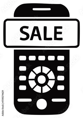 Mobile Phone Sale Concept Design for E-commerce and Retail Marketing