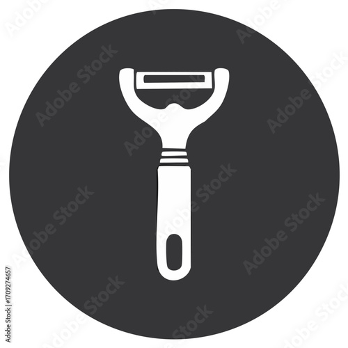 Paring Peeler Icon Design for Food Preparation and Creative Kitchen Projects