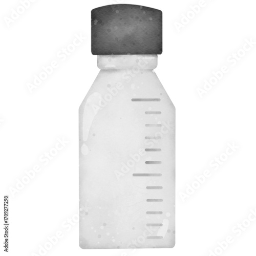 bottle cartoon watercolor 