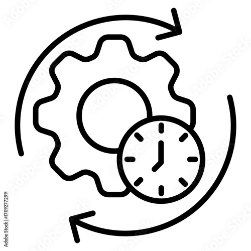 Iterative line icon