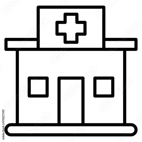 Clinic line icon