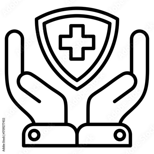 Health Insurance line icon