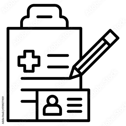 Registration line icon