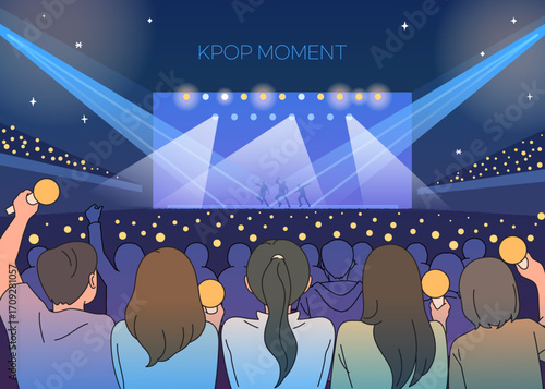KPOP 문화 일러스트