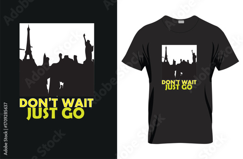 t shirt design concept for world tourism day