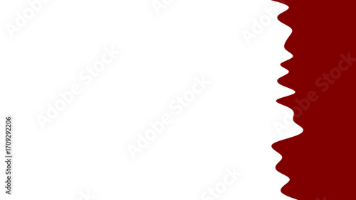 Stylized flag of Qatar with white and maroon colors, a distinctive national symbol perfect for international relations, cultural events, and travel themes.