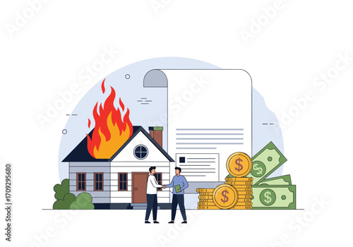 Understanding home insurance claims after a fire disaster.