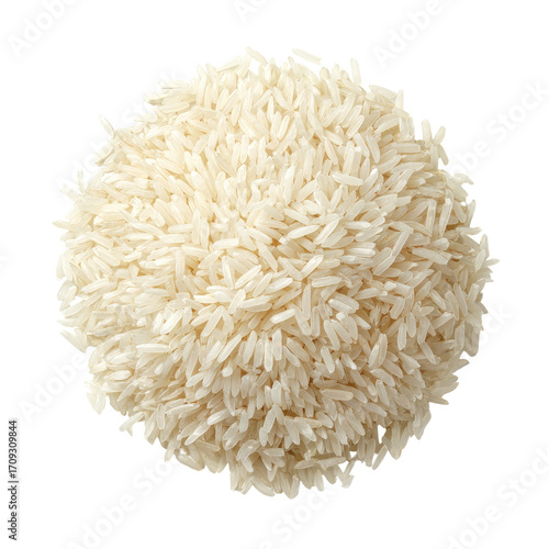 Pile of uncooked white rice