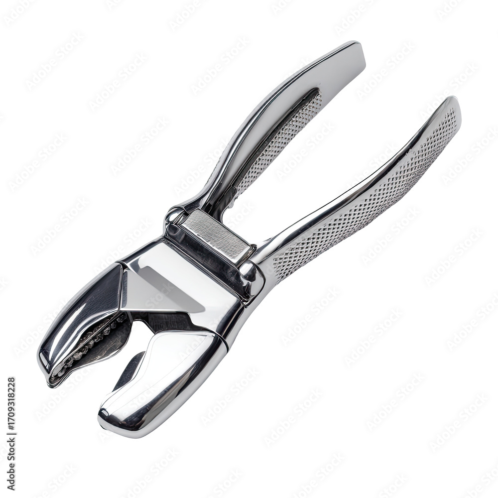 Obraz premium Polished metal nutcracker with handles