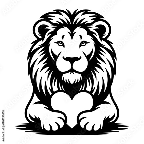 Lion with Heart