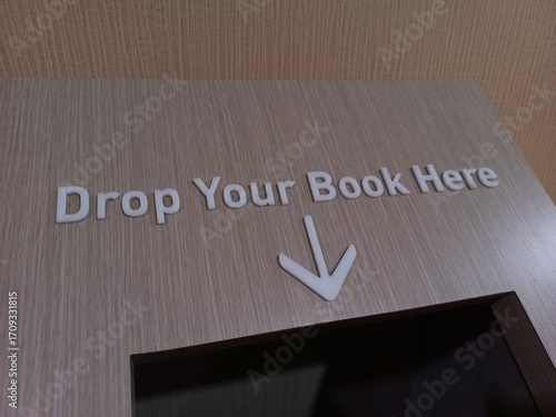 Obraz na plátně Box for returning borrowed books and donating free books at the library
