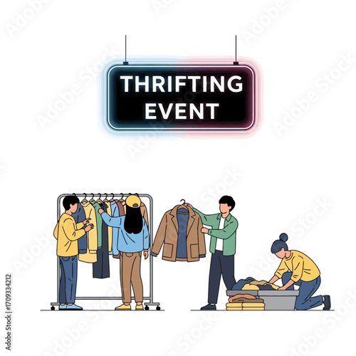 Discover unique finds and sustainable style at our exciting thrifting event – a celebration of secondhand treasures and eco-conscious shopping opportunities