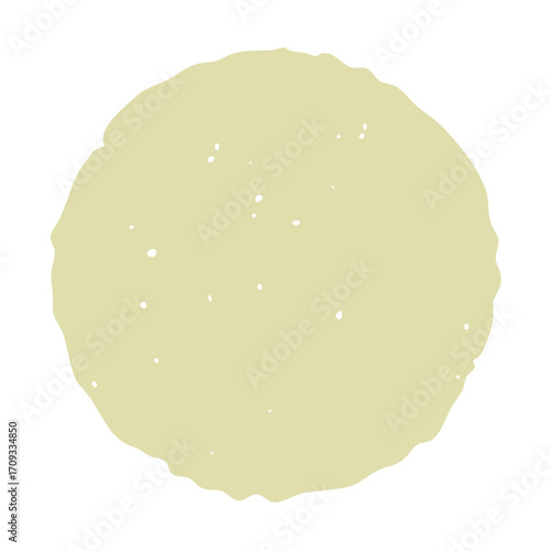Circle Shape with Rough Edges and Speckled Texture