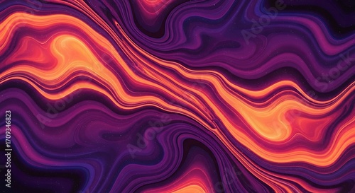 Abstract Colorful Flowing Patterns.