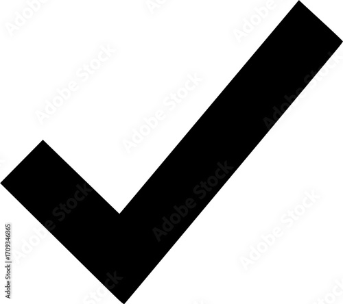 Check Mark silhouette white background
