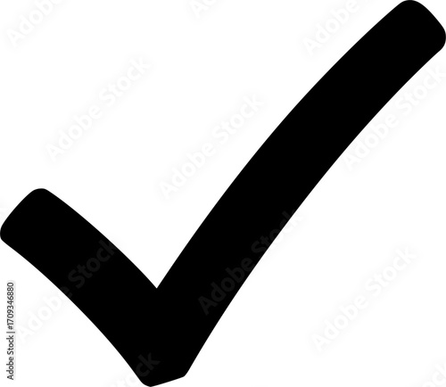 Check Mark silhouette white background
