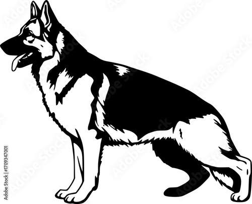 GERMAN SHEPHERD SILHOUETTE
