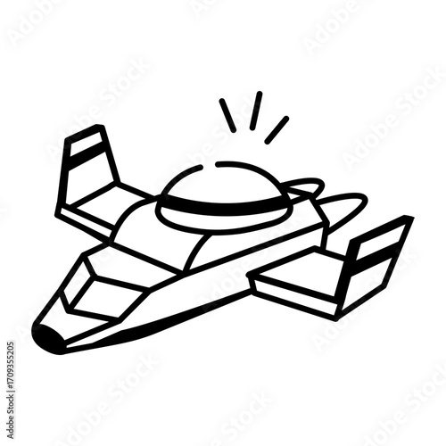 A hand drawn style icon showing a space shelter
