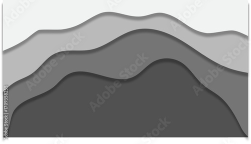 flat minimalist papercut vector white grey color background 4k resolution