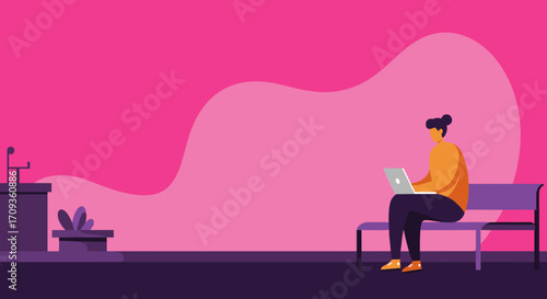 Senior Black man actively using a laptop at a table, embodying digital literacy and engagement for older adults in a modern lifestyle setting. Ideal for technology, education, or business concepts.