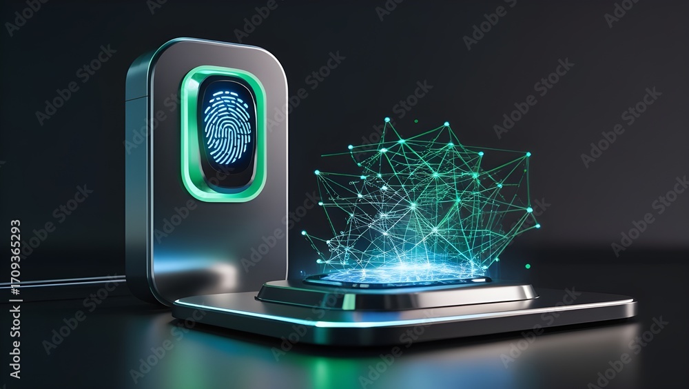 custom made wallpaper toronto digitalDigital Finger Scanning Illustration for Cyber Security and Biometric Authentication