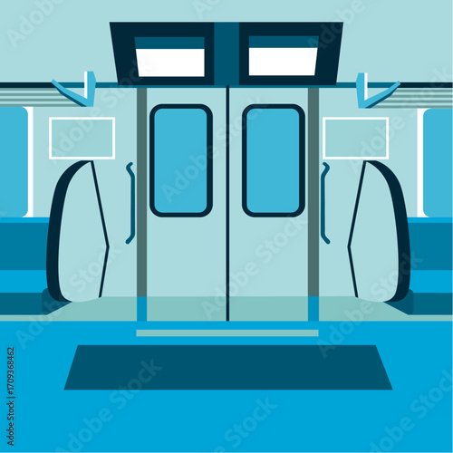 電車出入口付近