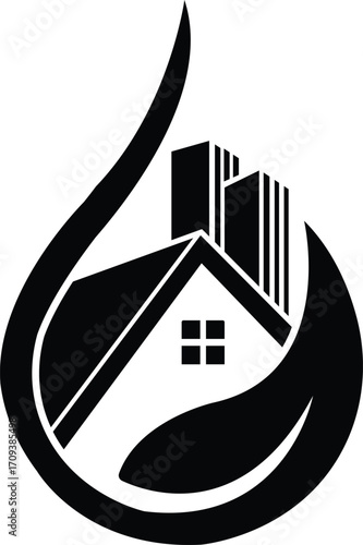 professional cleaning icon silhouette.