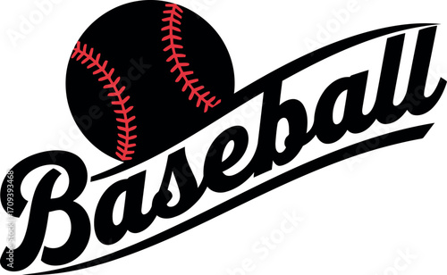 Baseball ball sport graphic art isolated vector element for design vector