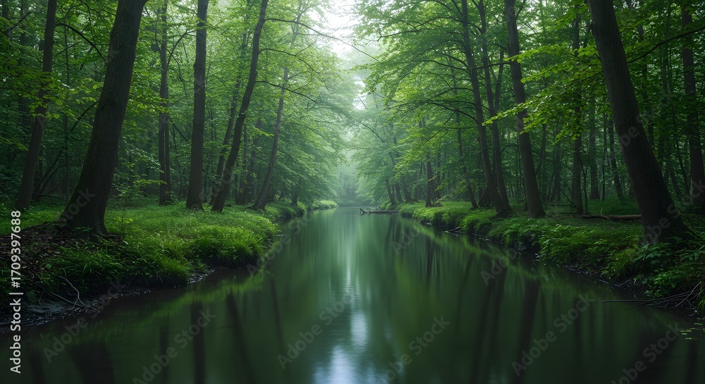 Obraz premium Cinematic Mountain Landscape with Dramatic Clouds and Sun Rays