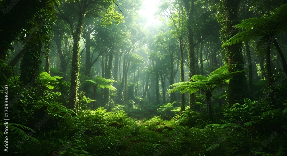 Obraz premium Cinematic Mountain Landscape with Dramatic Clouds at Sunset