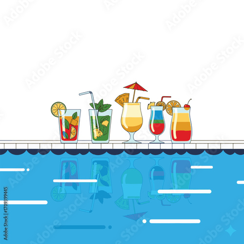 Refreshing Summer Cocktails by the Pool