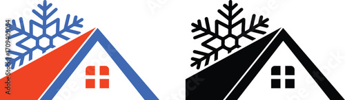 snowflake with house icon