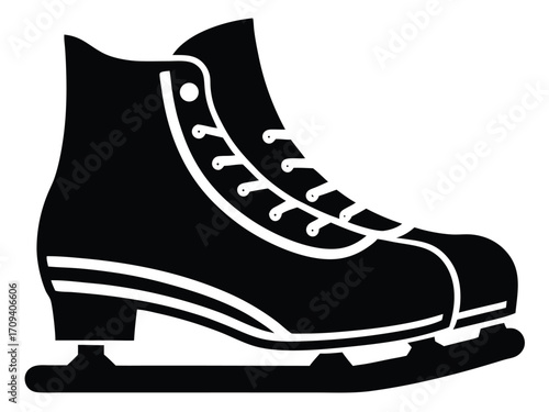 ice skates vector icon
