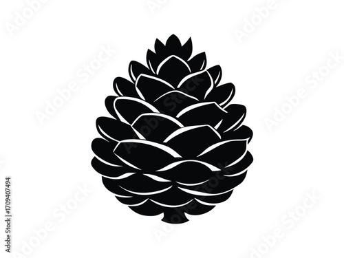 pine cone vector icon