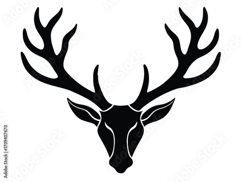 reindeer antlers vector icon