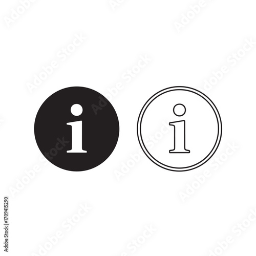 info icon. information button. info symbol vector on transparent background