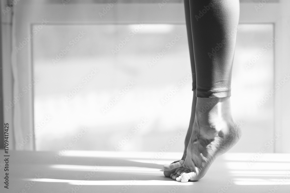 custom made wallpaper toronto digitalThe girl is standing on her toes, legs in close-up