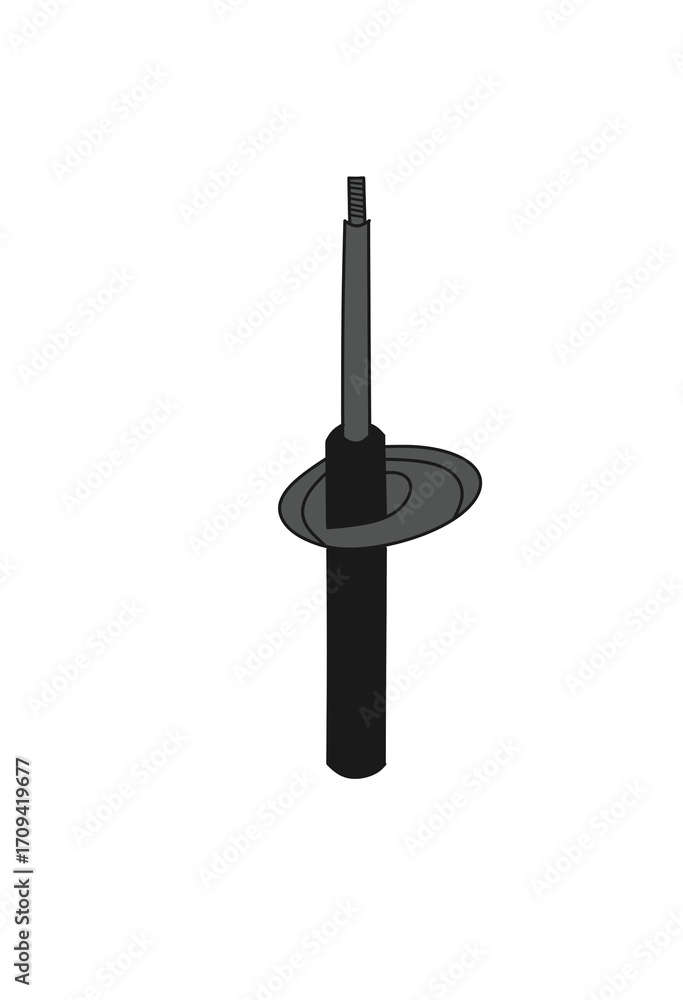 Obraz premium Shock absorber icon vector illustration design
