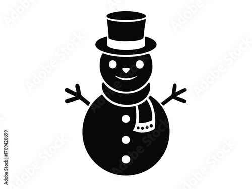 snowman vector icon