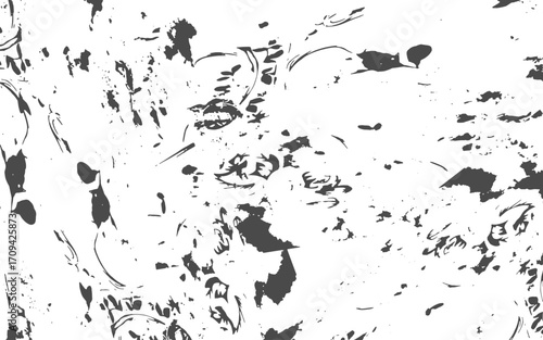 Monochrome texture composed of irregular graphic elements. Dirt overlay effect use for frame vintage and image grunge style.