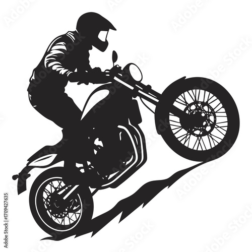 man riding a motorcycle