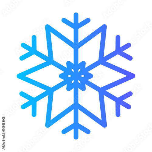 snowflake gradient icon
