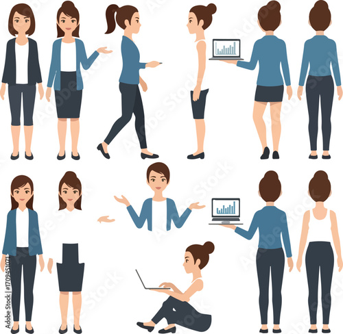 business people set