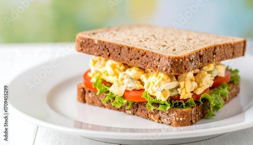 Wallpaper Mural Close-up of a delicious egg salad sandwich Torontodigital.ca