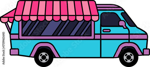 illustration of a food truck