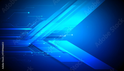 Abstract vector blue technology concept background