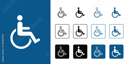 Disabled Handicap Accessibility Icon Collection